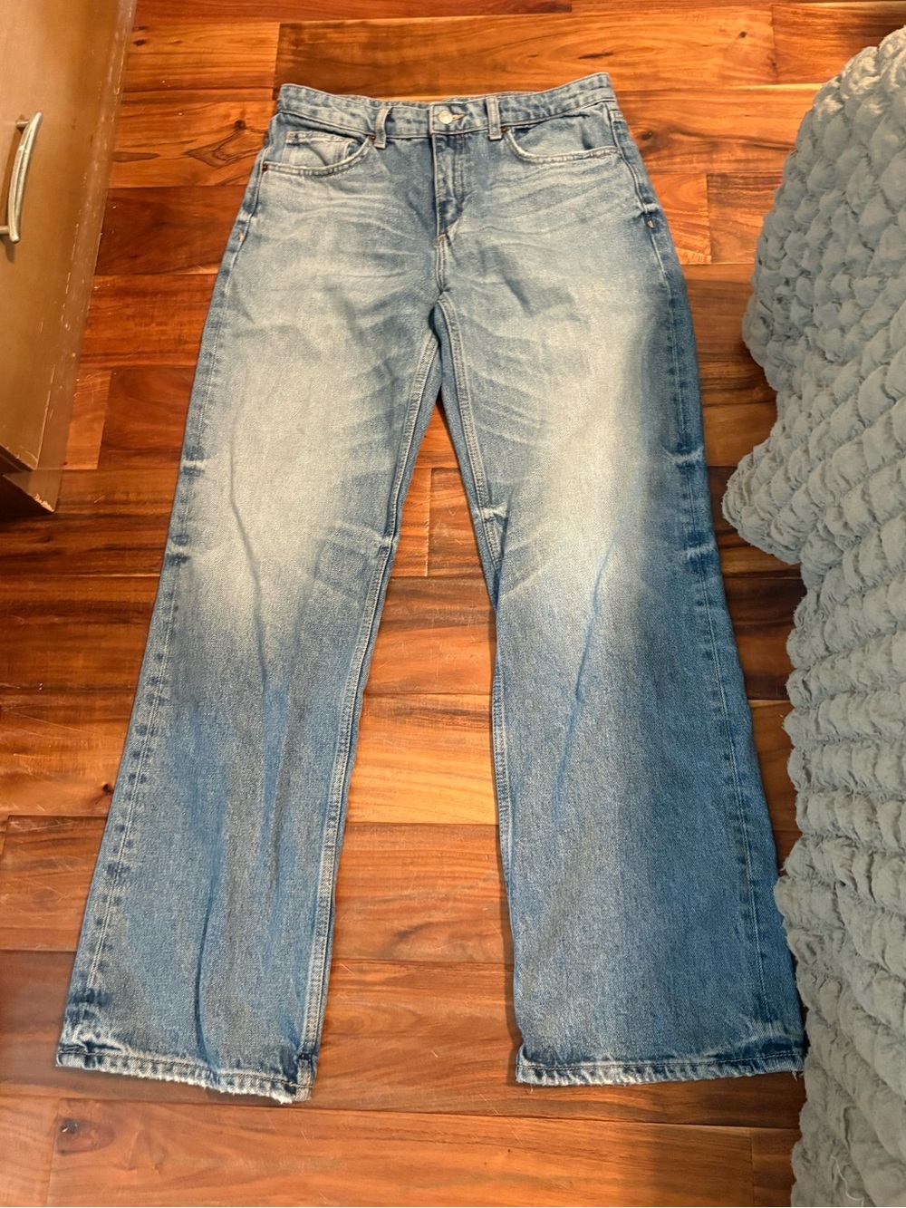 Zara Women’s Medium Wash Straight Leg Jeans Size 8 (1471)